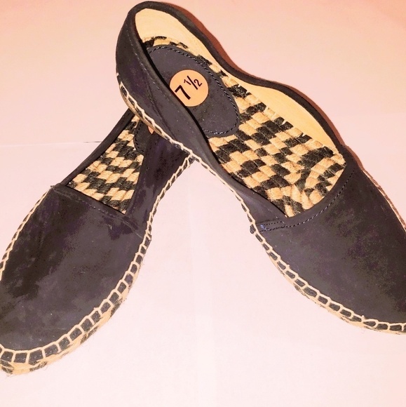 New FRYE Lee A Line Navy Suede Espadrilles - Picture 2 of 3